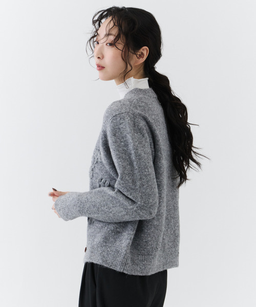 NUJOH カーディガン Bubble Stitch Cardigan /バブルステッチ