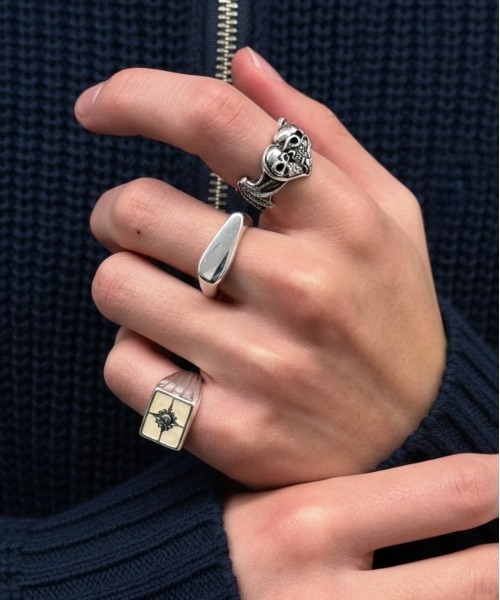 (複数のデザインのリングセット) BURNER（バーナー） 指輪 リング 「CHI SELECT」Original Design Alloy