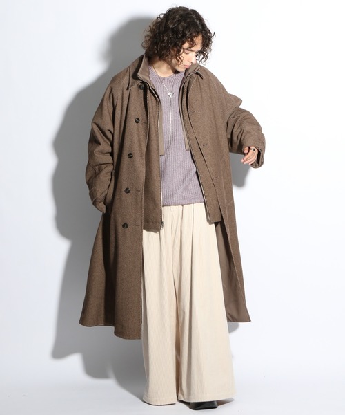 HARE（ハレ） ステンカラーコート SMALL ブラック メンズ : ZOZOTOWN