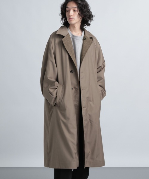 HARE（ハレ） ステンカラーコート SMALL ブラック メンズ : ZOZOTOWN