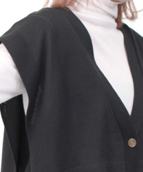 「STYLEBLOCK」 ベスト M ネイビー レディース_画像5