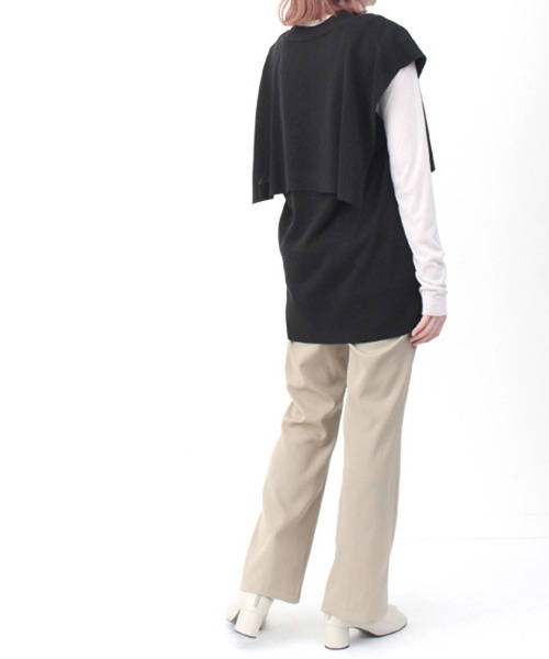 「STYLEBLOCK」 ベスト M ネイビー レディース_画像7