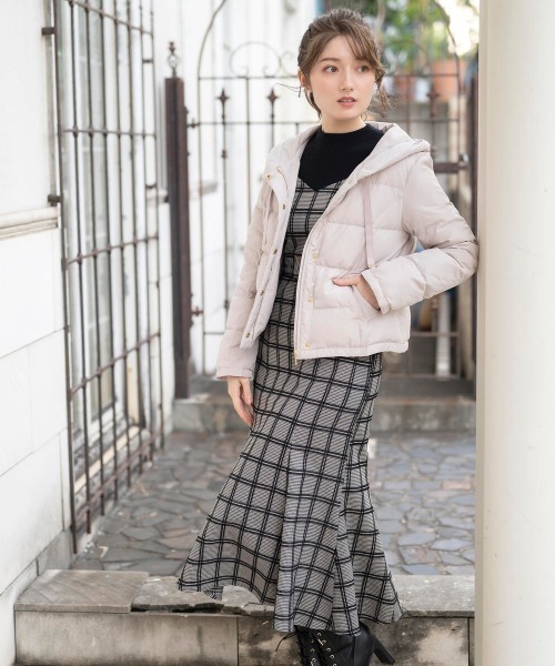 「MISCH MASCH」 ダウンジャケット MEDIUM モカ レディース_画像8