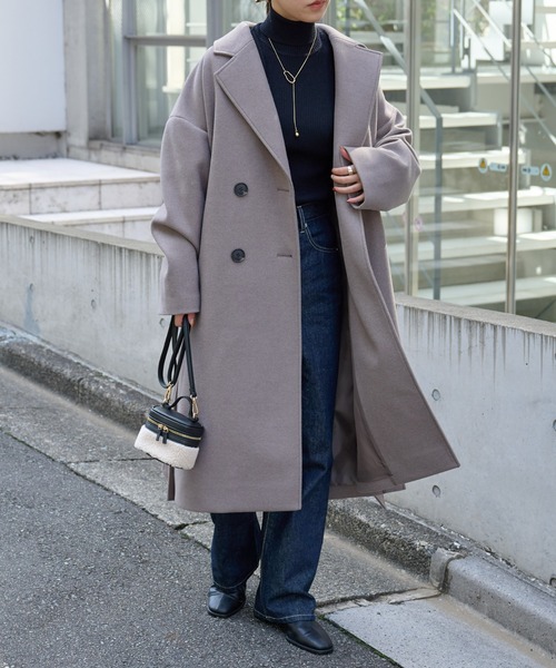 「COLONY 2139」 チェスターコート MEDIUM グレイッシュベージュ レディース_画像5