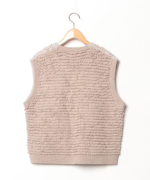 「6」 ノースリーブニット - ベージュ レディース_画像2