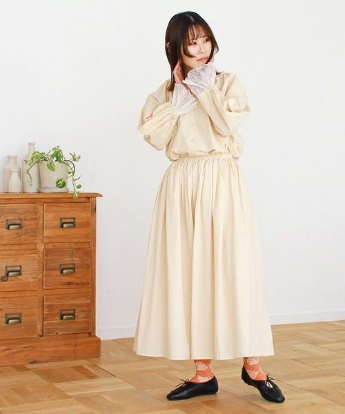 「Crisp」 長袖ブラウス FREE アイボリー レディース_画像2