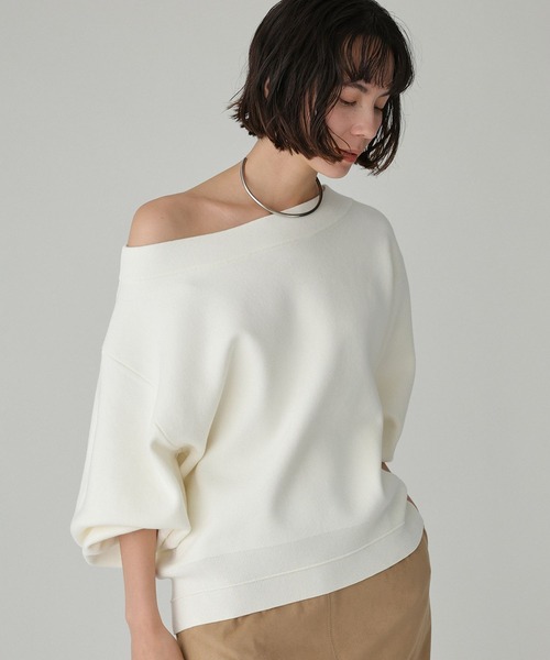 BABYLONE（バビロン） ニット セーター スウェットライクニットプル