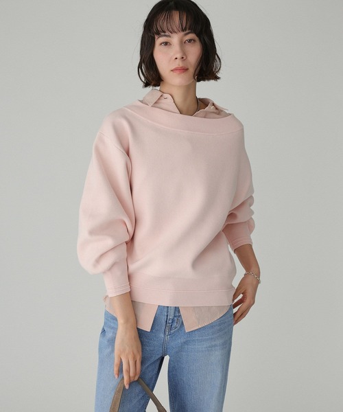 BABYLONE（バビロン） ニット セーター スウェットライクニットプル 