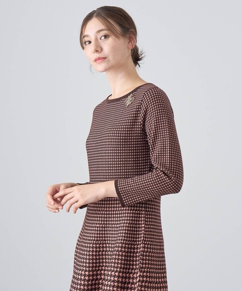 ANAYI（アナイ） ニットワンピース 36 ピンク レディース : ZOZOTOWN