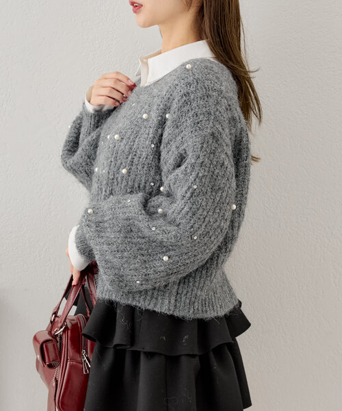 「Chico」 長袖ニット FREE アイボリー レディース_画像4