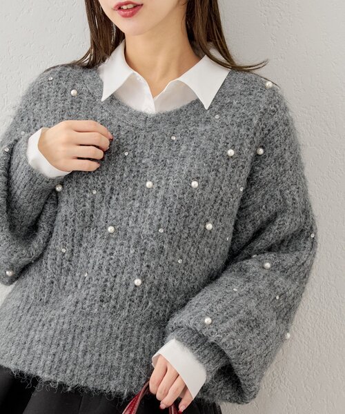 「Chico」 長袖ニット FREE アイボリー レディース_画像6