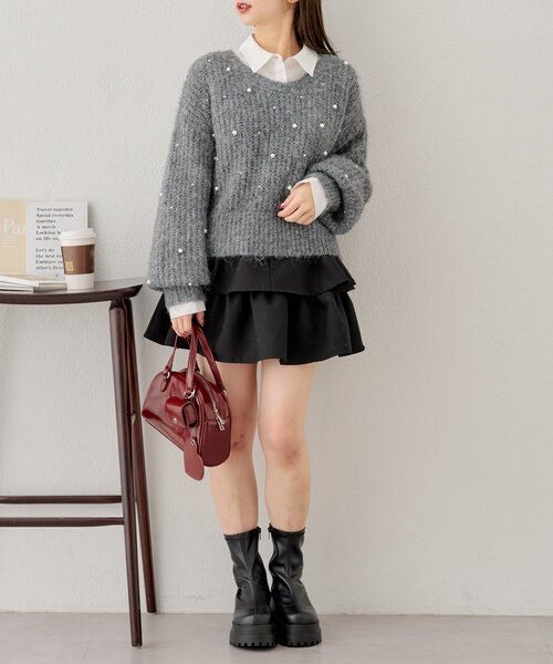 「Chico」 長袖ニット FREE アイボリー レディース_画像7