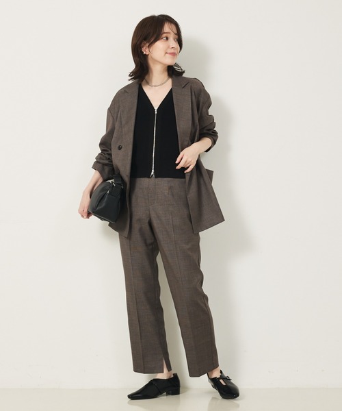 「abahouse mavie」 テーラードジャケット フリー ブラウン レディース_画像9