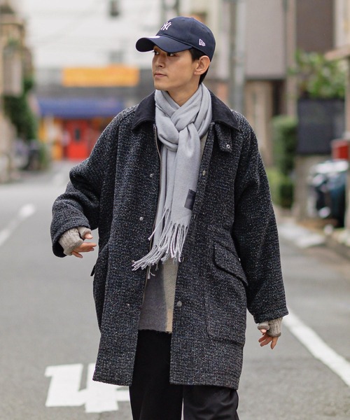 niko and…（ニコアンド） ステンカラーコート MEDIUM ブラック メンズ