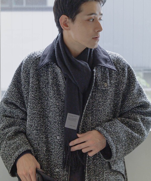 niko and…（ニコアンド） ステンカラーコート MEDIUM ブラック メンズ