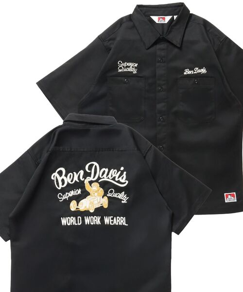 BEN DAVIS（ベンデイビス） シャツ 「」RACER S/S WORK SHIRT / 半袖