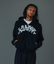 XLARGE（エクストラ ラージ） パーカー DISTORTED LOGO ZIP UP HOODED