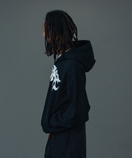 XLARGE（エクストラ ラージ） パーカー DISTORTED LOGO ZIP UP HOODED