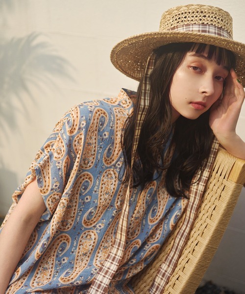 ear PAPILLONNER（イア パピヨネ） シャツワンピース FREE ライト