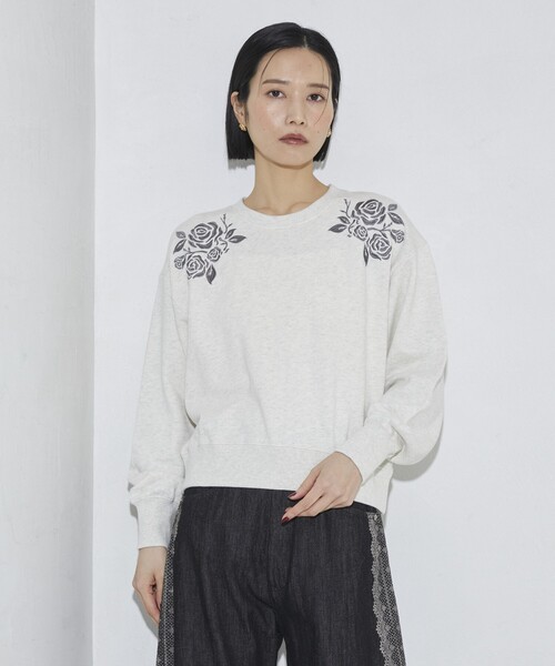 「Firsthand」 スウェットカットソー FREE チャコールグレー レディース_画像3