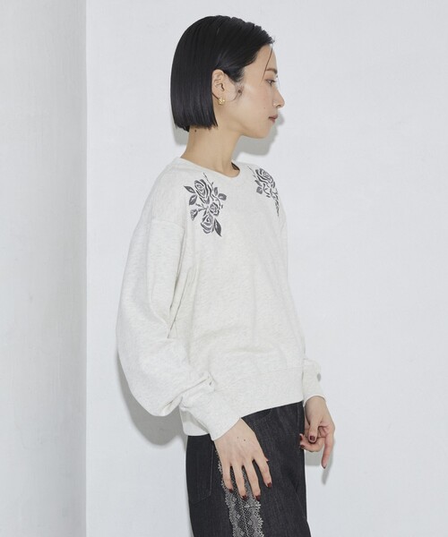 「Firsthand」 スウェットカットソー FREE チャコールグレー レディース_画像8