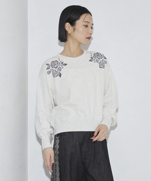 「Firsthand」 スウェットカットソー FREE チャコールグレー レディース_画像9