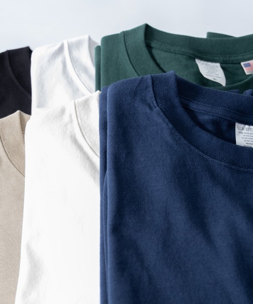 「NYLAUS」 長袖Tシャツ M ネイビー メンズ_画像2