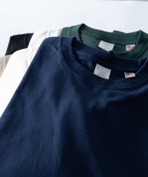 「NYLAUS」 長袖Tシャツ M ネイビー メンズ_画像3