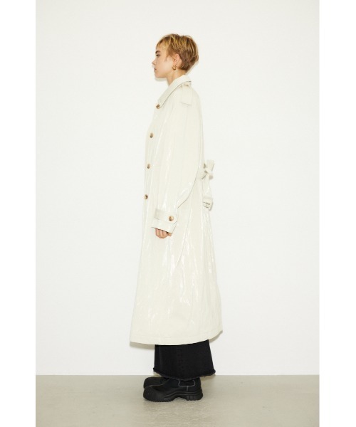 「THROW by SLY」 ステンカラーコート FREE アイボリー レディース_画像7