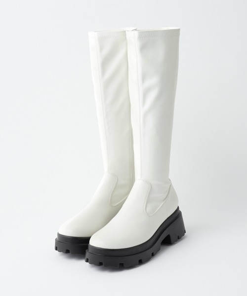 「nui nullu」 ロングブーツ S ブラック レディース_画像4