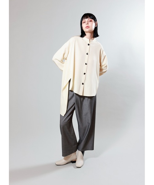 「OSMOSIS」 7分袖シャツ ONE SIZE サックスブルー レディース_画像8