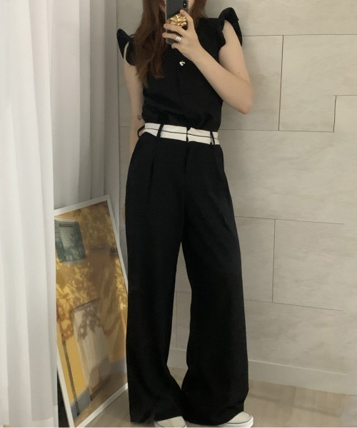 「N.s」 セットアップ M モカ レディース_画像2