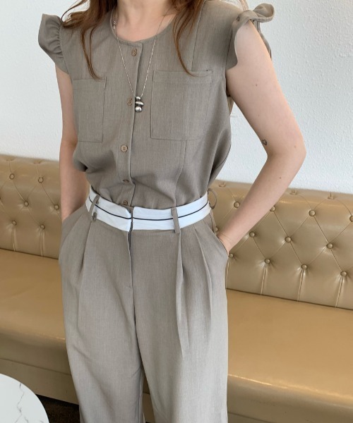 「N.s」 セットアップ M モカ レディース_画像5