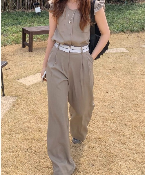 「N.s」 セットアップ M モカ レディース_画像6