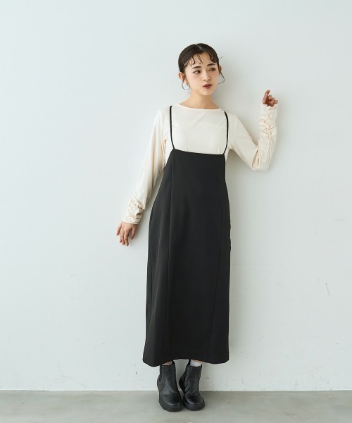 mil（ミル） ロング スカート ナローサスペンダー スカート「586123