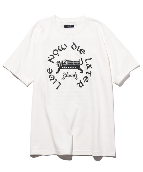「glamb」 半袖Tシャツ S ベージュ メンズ_画像2