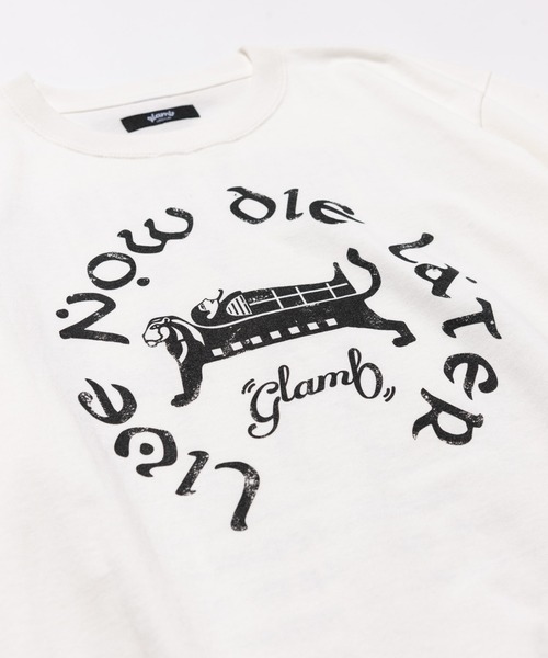 「glamb」 半袖Tシャツ S ベージュ メンズ_画像6