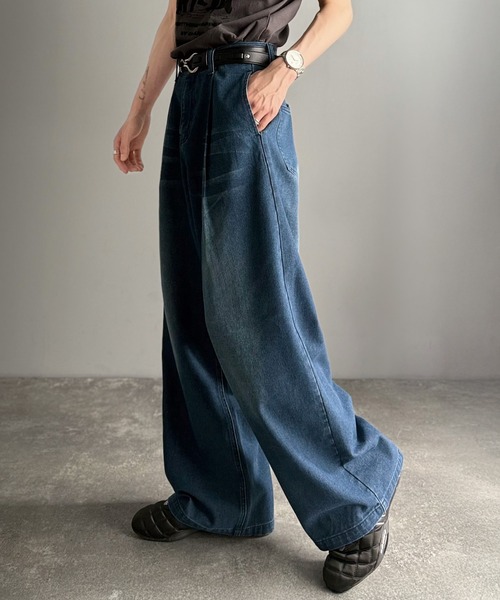 「Classical Origin」 デニムパンツ LARGE インディゴブルー メンズ_画像8