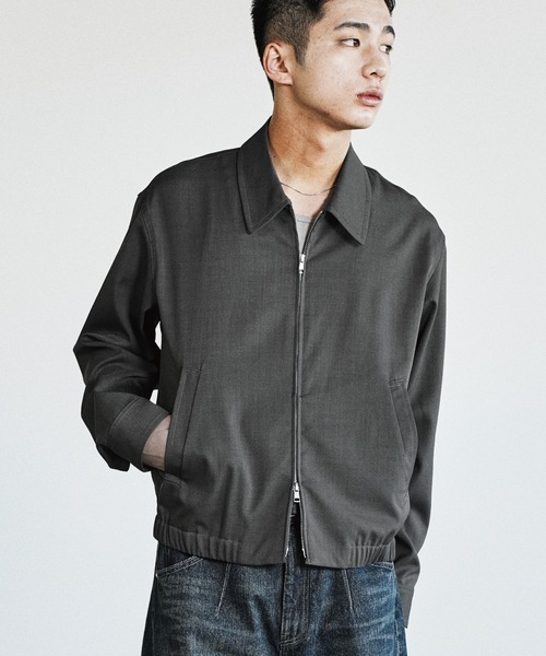 WYM LIDNM ブルゾン アウター TWILL STITCH LINE SHORT BLOUSON メンズ