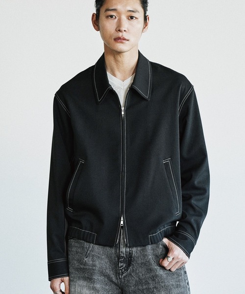 マ*ん様 【WYM】TWILL STITCH LINE SHORT BLOUSO WYM LIDNM ブルゾン アウター TWILL STITCH LINE SHORT BLOUSON メンズ
