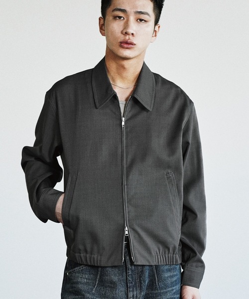 WYM LIDNM ブルゾン アウター TWILL STITCH LINE SHORT BLOUSON メンズ