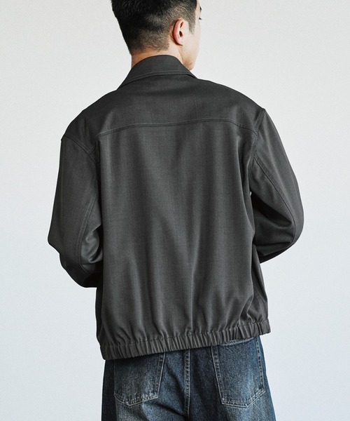 WYM LIDNM ブルゾン アウター TWILL STITCH LINE SHORT BLOUSON メンズ