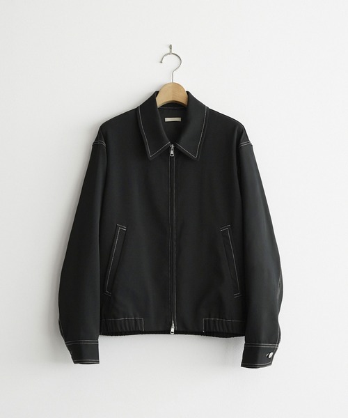 ジャケット・アウター TWILL STITCH LINE SHORT BLOUSON WYM LIDNM ブルゾン アウター TWILL STITCH LINE SHORT BLOUSON メンズ