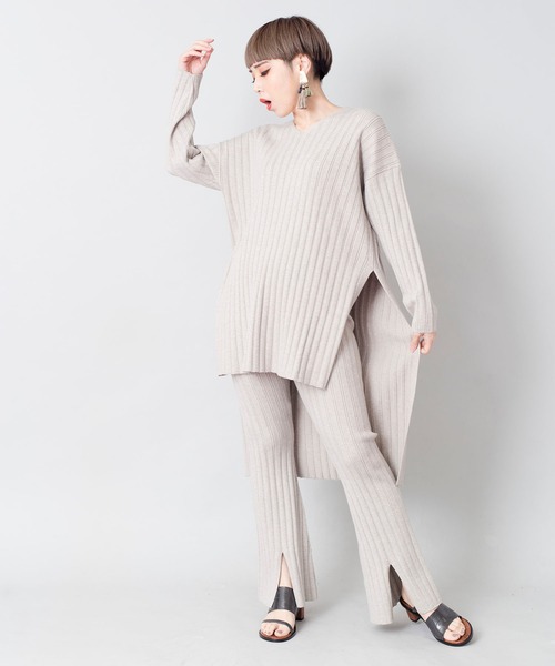 「OSMOSIS」 「LE TRICOT」長袖ニット ONE SIZE ブラック レディース_画像7