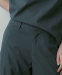 スラックス パンツ プリーツワイドスラックス ...の詳細画像4