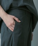 スラックス パンツ プリーツワイドスラックス ...の詳細画像5