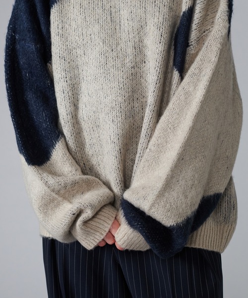 「ONCILY」 長袖ニット MEDIUM グリーン メンズ_画像5