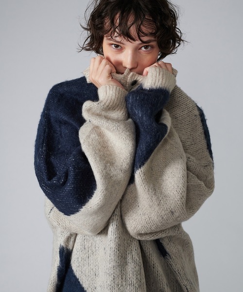 「ONCILY」 長袖ニット MEDIUM グリーン メンズ_画像7