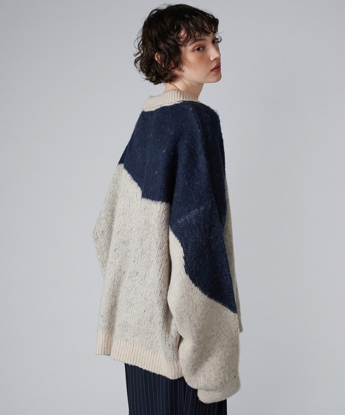 「ONCILY」 長袖ニット MEDIUM グリーン メンズ_画像8