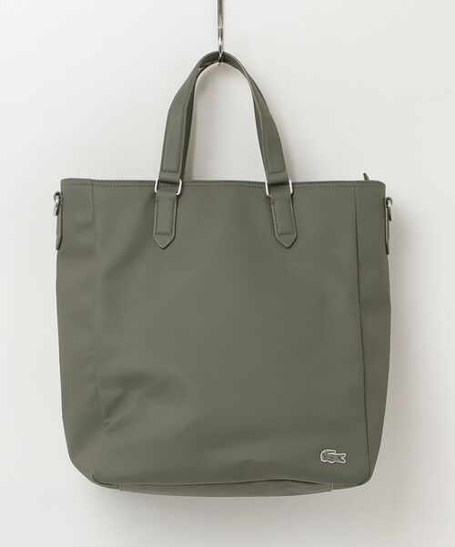 LACOSTE」 トートバッグ FREE カーキ メンズ キャンバストートバッグ 
